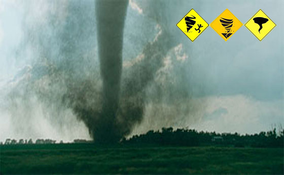 a tornado tornado cloud is seen in this picture