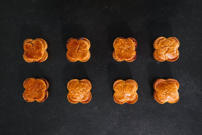 bouchées de gâteau basque Pommiers
