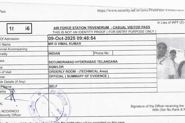 Press Release Cyber Privilege 8977308555 Air Force Station Trivandrum HQ Southern Air Command Kerala