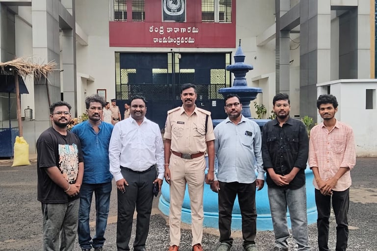Cyber Privilege at official visit to Rajamahendravaram Central Prison on 06-06-2026