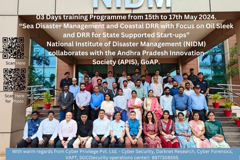 03 Days training Programme from 15th to 17th May 2024. βSea Disaster Management and Coastal DRR with