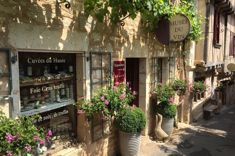 La boutique du Musée du Vin à Saint-Cirq-Lapopie Lapopie