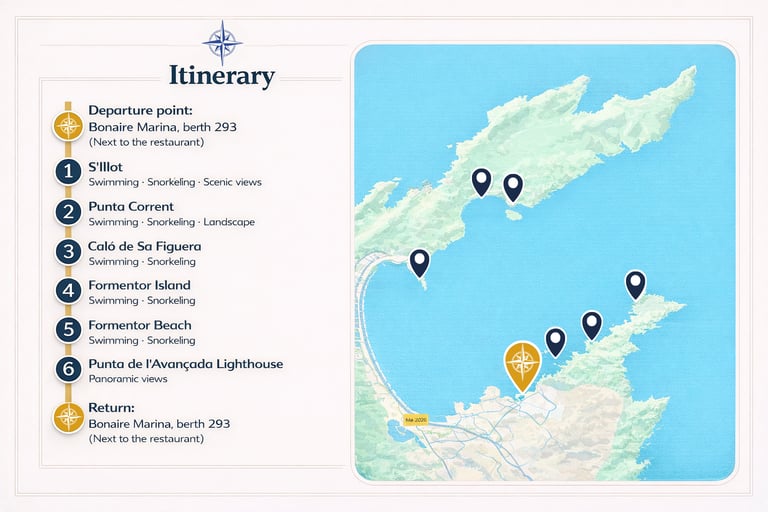 Romantic private boat tour Mallorca sunset near Pollensa Bay