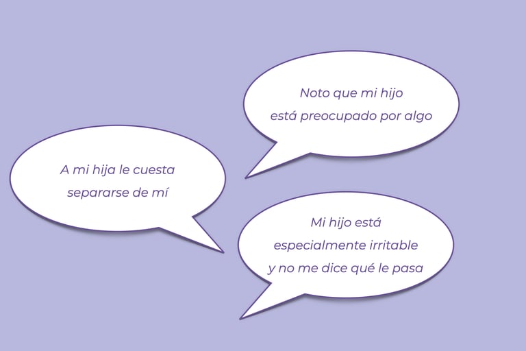 Noto que mi hijo está preocupado por algo