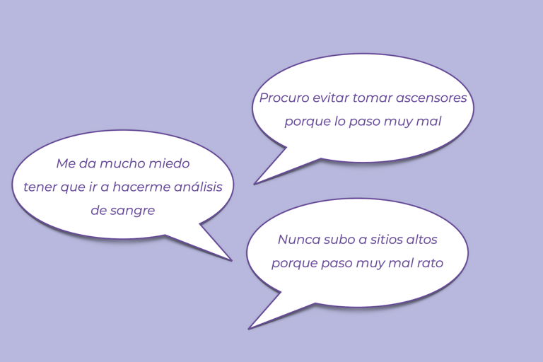 Nunca subo a sitios altos porque paso muy mal rato