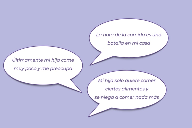 La hora de la comida es una batalla en mi casa