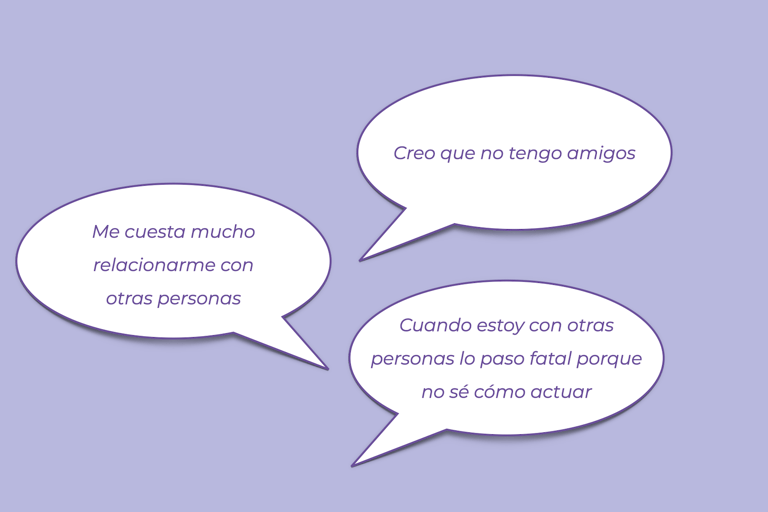Me cuesta mucho relacionarme con otros personas