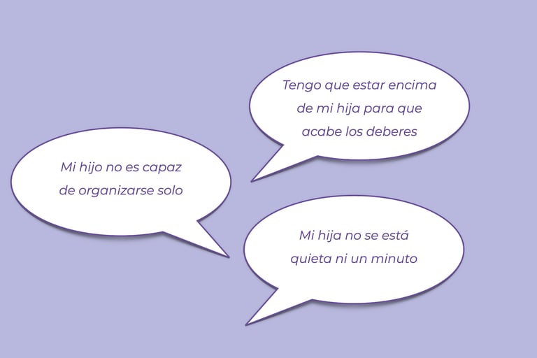 Mi hijo no es capaz de organizarse solo