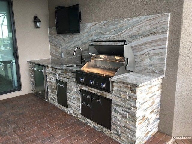 Outdoor kitchen Marbella 2 - landscaping Marbella