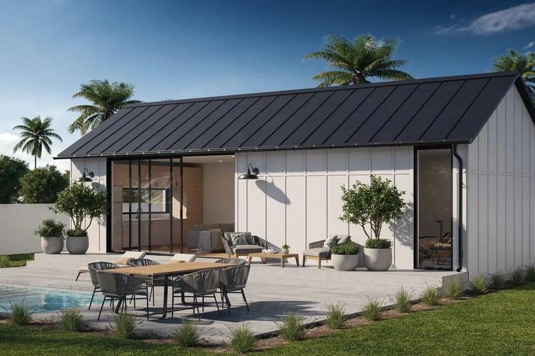 Backyard casita design - landscaping Marbella