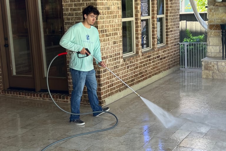 Roy Brothers of Texas Pressure Washing Patio