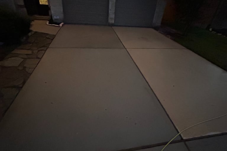Pressure Washed Driveway Complete