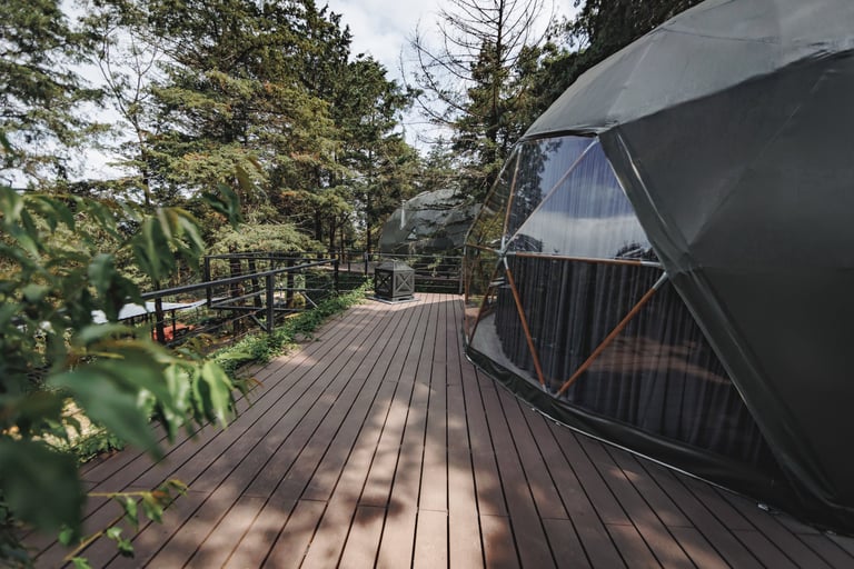 Domos glamping en la naturaleza 