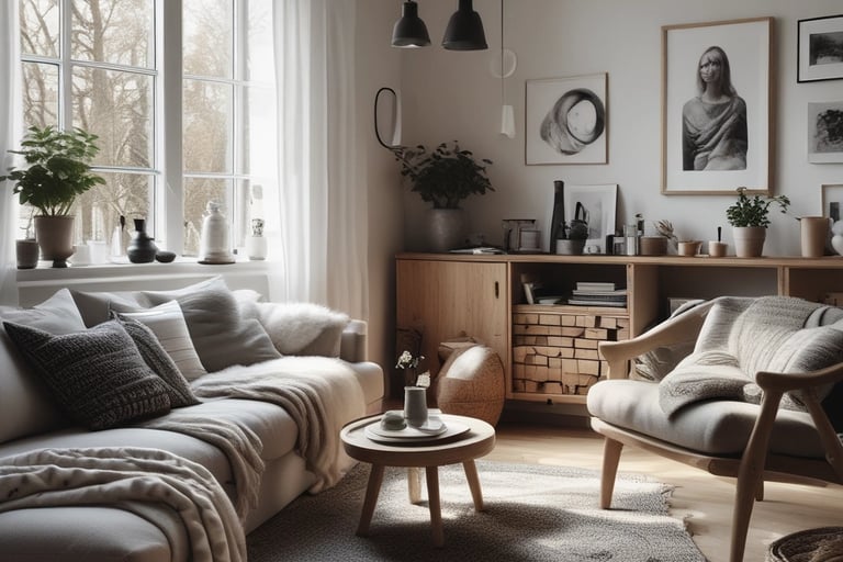 Bright living room with modern inventory