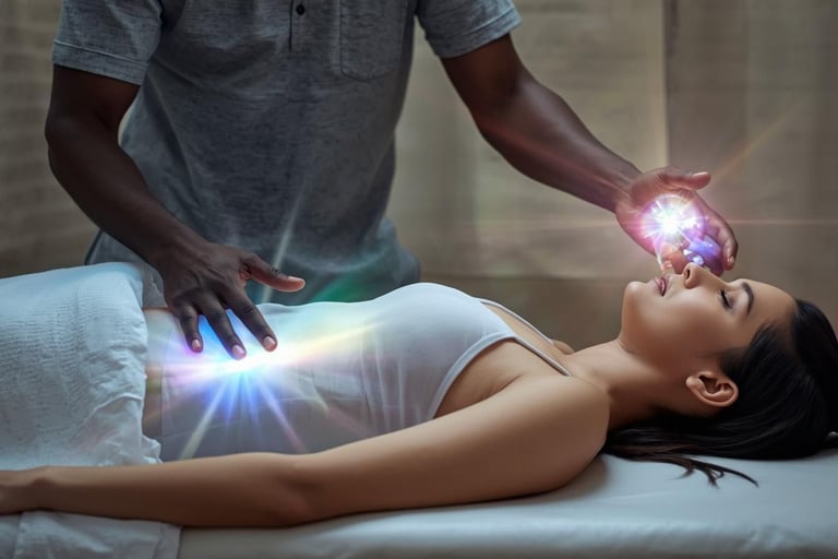 Soin énergétique et harmonisation du corps avec travail vibratoire