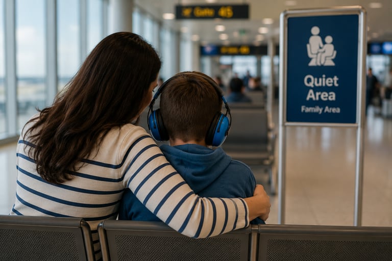 Supporting an autistic child during a travel meltdown