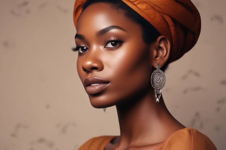 woman with black hair and brown eyes