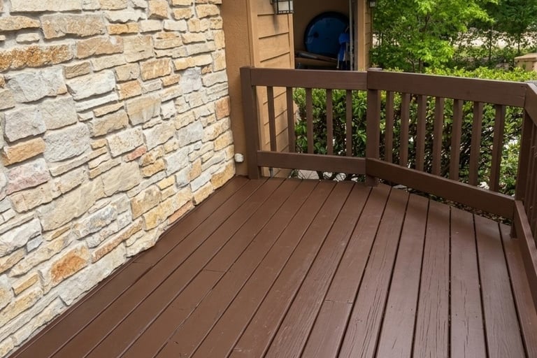 Cherek Painting Stains Deck in Madison, WI
