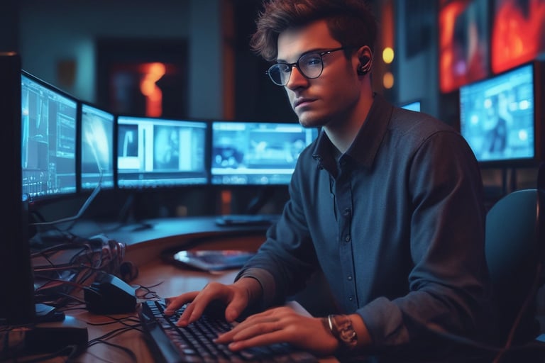 a man riding a skateboard down the side of a ramp