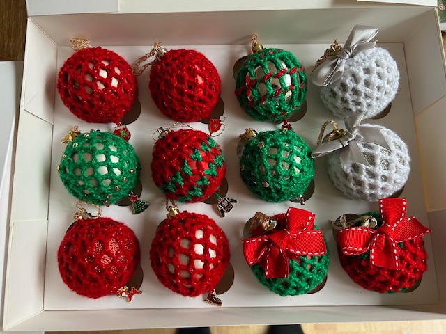 Unique Crochet Bauble Covers