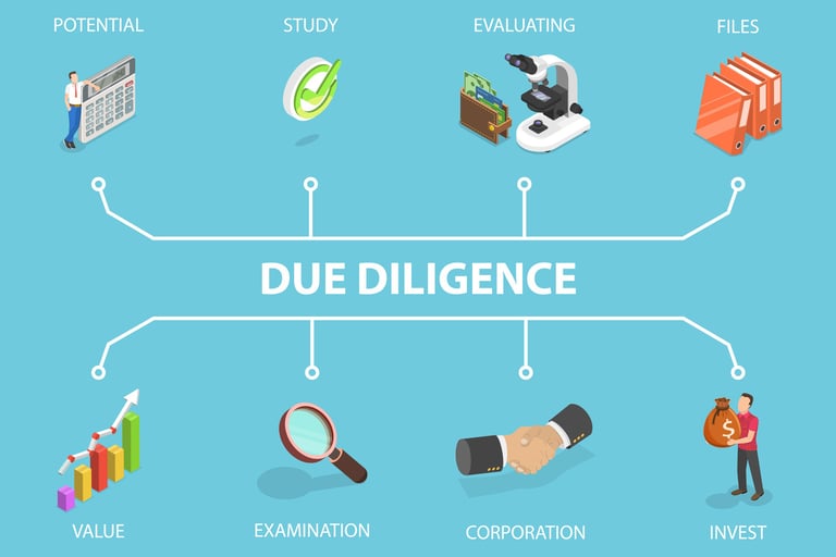 Diagram Outlining Components of Due Diligence