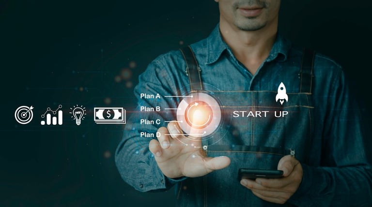 Startup Button with Different Plans