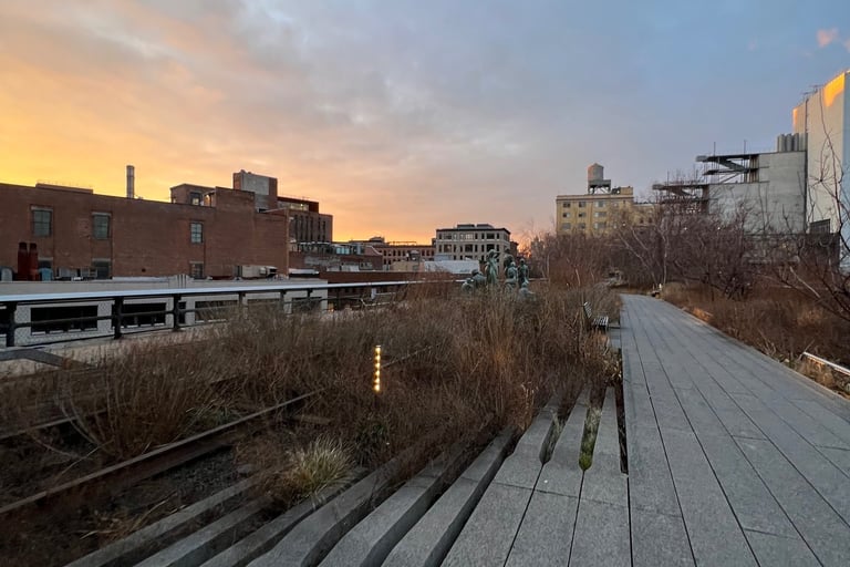Sunrise on NYC's High Line