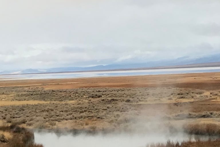 Steam Rising from Eagleville Hot Springs