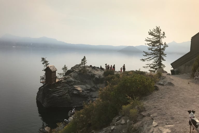 End of Cleetwood Trail Crater Lake Oregon