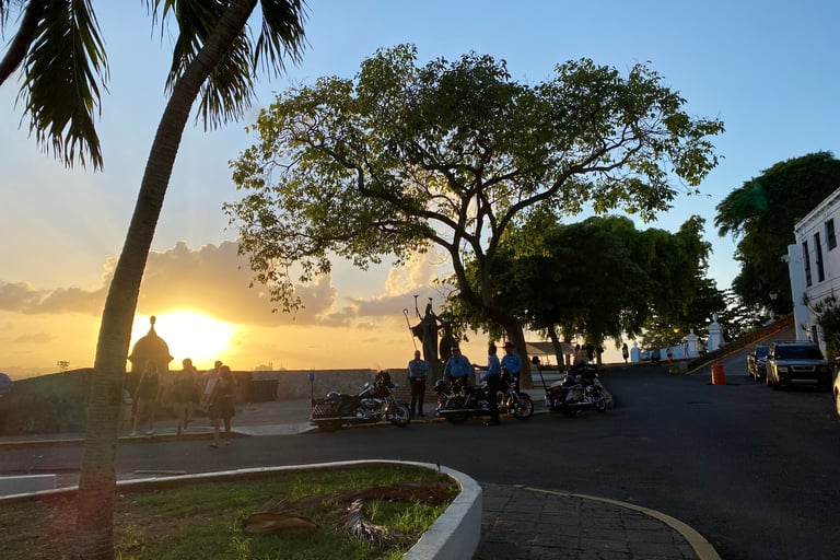 Sunset over Old San Juan