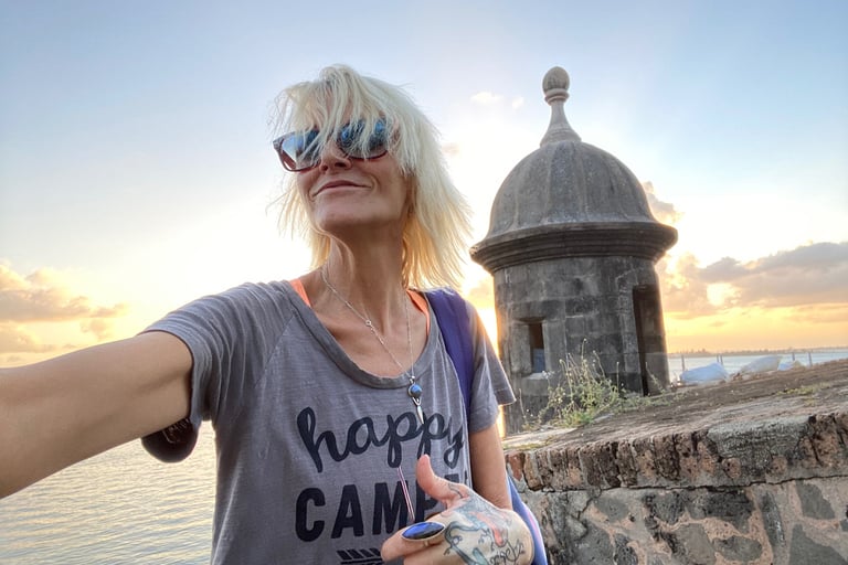 Happy Camper at Castillo San Felipe del Morro