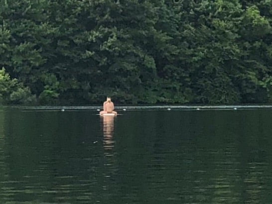Lone Kayaker at Nelson's Ledge