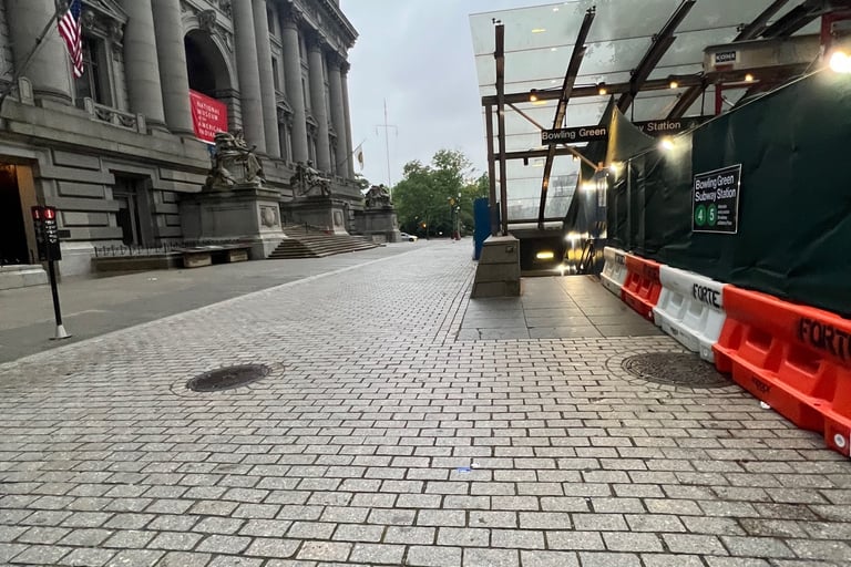 Permits on Bowling Green are a Regular NYC thing