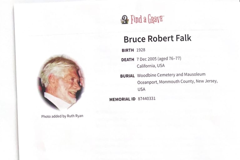 Bruce Falk Died December 7, 2005