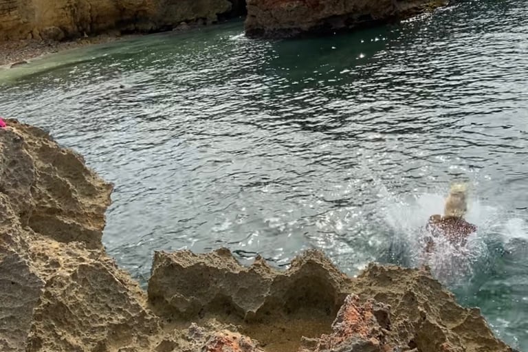 Water of Cabo Rojo Cliff Jumping Puerto Rico
