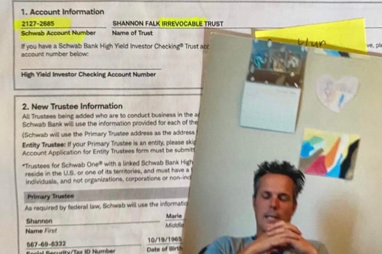 Jason Willitts Draining Falk trusts in 2019