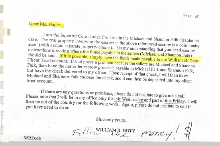 William B Doty committing fraud in Santa Rosa CA