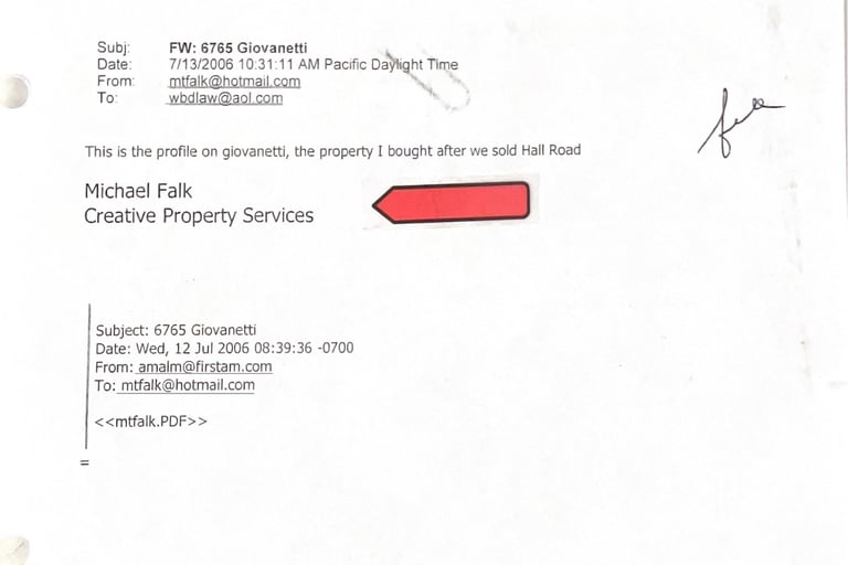 Michael Falk and his Creative Property Service