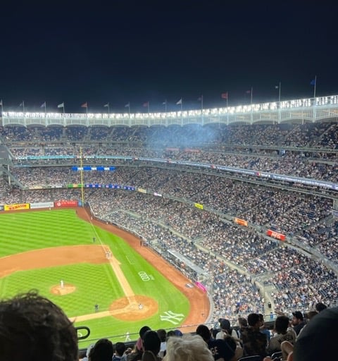 Cloud of magic at Yankee Stadium