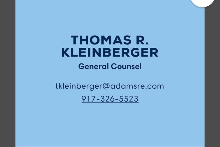 I hear they indict lawyers like Thomas R. Kleinberger in NYC