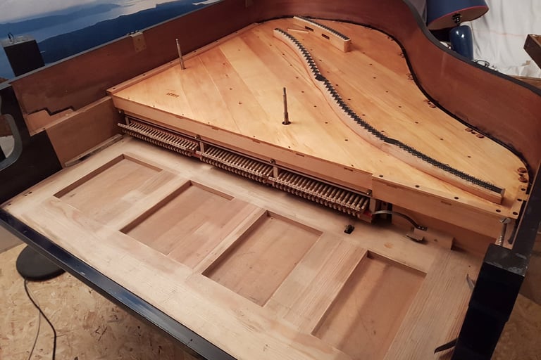 restauration piano à queue