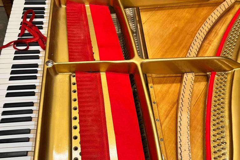 Regarnissage cadre fonte piano