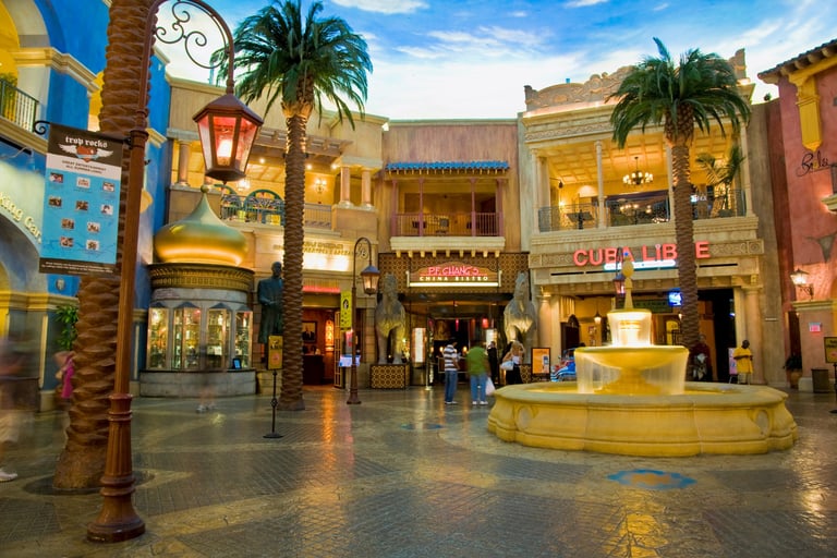 a fountain fountain in a shopping mall