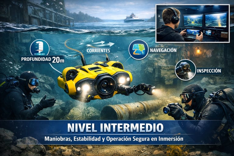 Nivel Intermedio — Maniobras, Estabilidad y Operación Segura en Inmersión