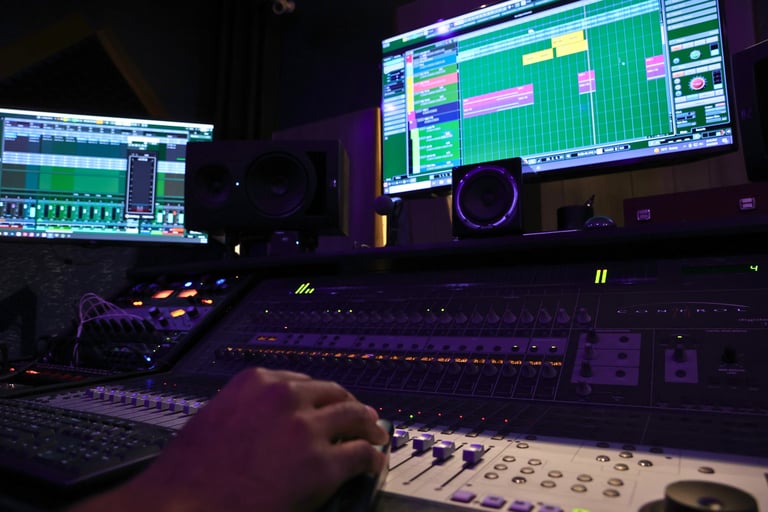Mixing desk at Troit Ent. Studios