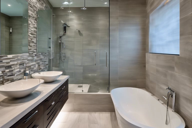 A custom bathroom design for a modern Toronto home.