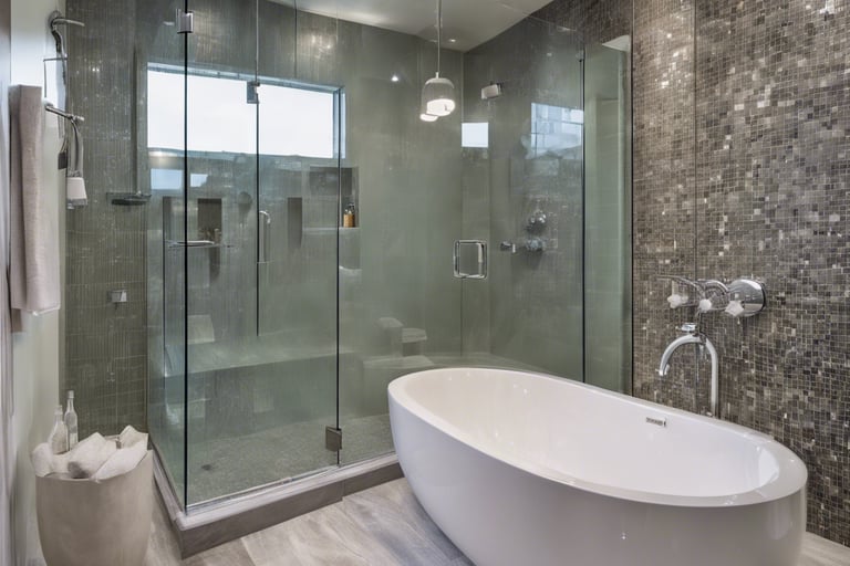 A modern custom Toronto bathroom design.