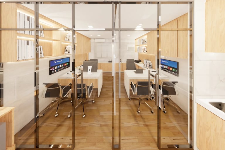 divisorias interiores arquitetura