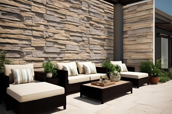 Stone-like 3D Wall Texture Design