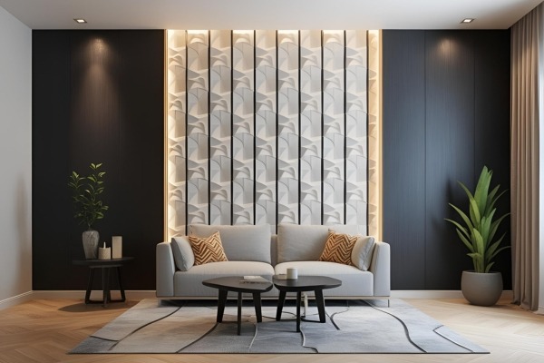 Half-and-Half 3D Design Wall